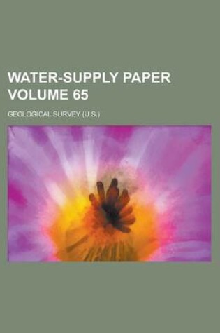 Cover of Water-Supply Paper Volume 65