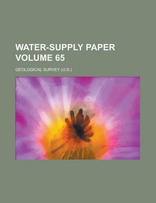 Book cover for Water-Supply Paper Volume 65