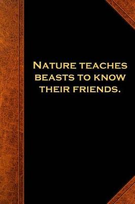 Cover of 2019 Weekly Planner Shakespeare Quote Nature Beasts Friends 134 Pages