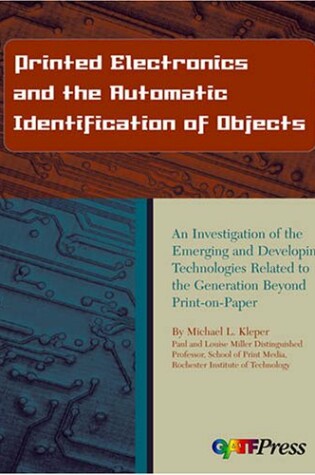 Cover of Printed Electronics and the Automatic Identification of Objects