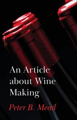 Book cover for An Article About Wine Making