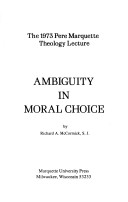 Cover of Ambiguity in Moral Choice