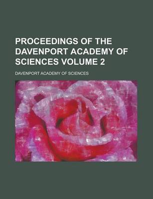 Book cover for Proceedings of the Davenport Academy of Sciences Volume 2