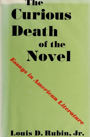 Cover of The Curious Death of the Novel