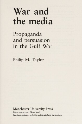 Cover of War and the Media