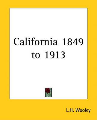 Cover of California 1849 to 1913