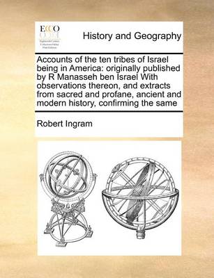 Book cover for Accounts of the ten tribes of Israel being in America