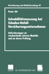 Book cover for Solvabilitätsmessung bei Schaden-Unfall-Versicherungsunternehmen