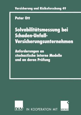 Book cover for Solvabilitätsmessung bei Schaden-Unfall-Versicherungsunternehmen