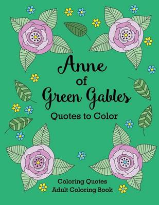 Book cover for Anne of Green Gables Quotes to Color