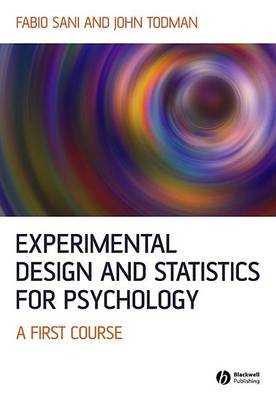 Book cover for Experimental Design and Statistics for Psychology