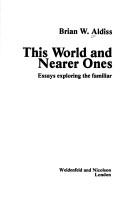 Book cover for This World and Nearer Ones