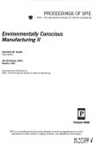 Cover of Environmentally Conscious Manufacturing II