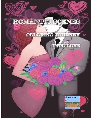 Book cover for Romantic Scenes A Coloring Journey into Love