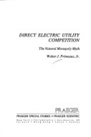 Cover of Direct Electric Utility Competition