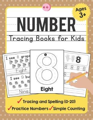 Book cover for Number Tracing Books for Kids Ages 3-5