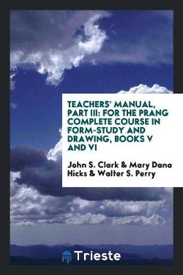 Book cover for Teachers' Manual, Part III