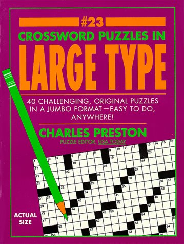 Book cover for Crosswords Puzzles in Large Ty