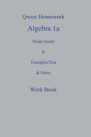 Cover of Qwest Homework Algebra I