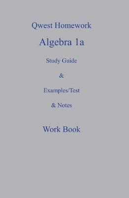 Book cover for Qwest Homework Algebra I