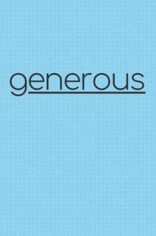 Cover of My Focus Word Journal - Generous