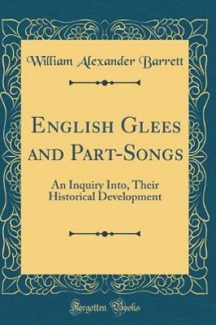 Cover of English Glees and Part-Songs