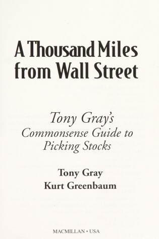 Cover of A Thousand Miles from Wall Street