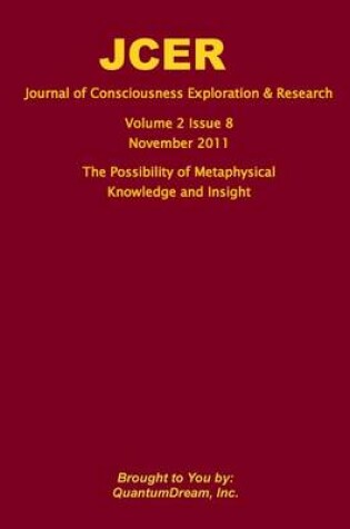 Cover of Journal of Consciousness Exploration & Research Volume 2 Issue 8