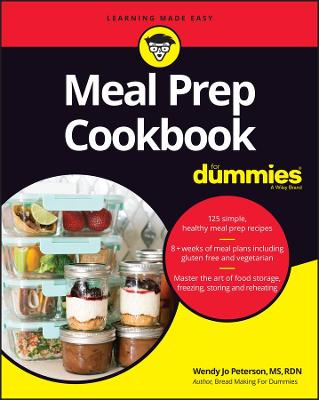 Book cover for Meal Prep Cookbook For Dummies