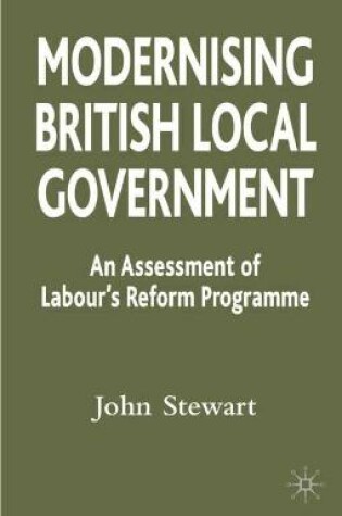 Cover of Modernising British Local Government