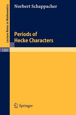 Cover of Periods of Hecke Characters