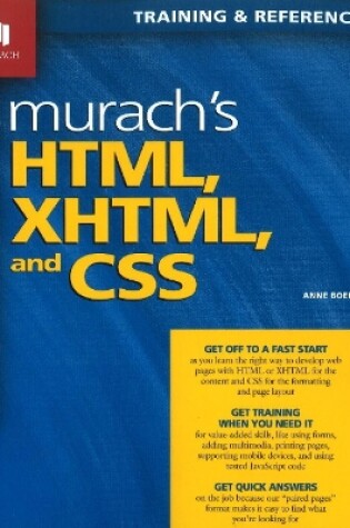 Cover of Murach's HTML, XHTML & CSS