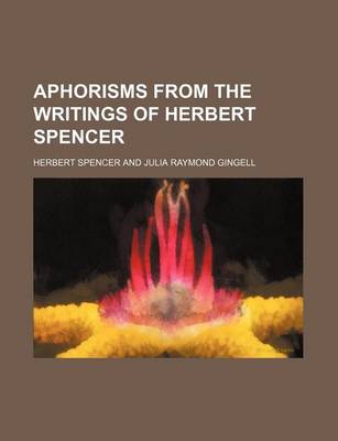 Book cover for Aphorisms from the Writings of Herbert Spencer