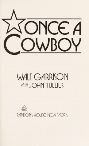 Book cover for Once a Cowboy