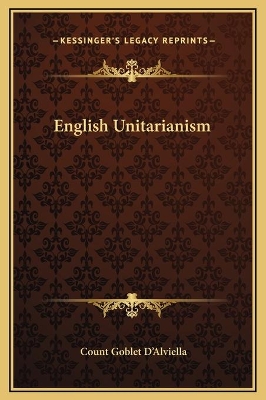 Book cover for English Unitarianism