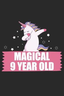 Book cover for Magical 9 Year Old 9th Birthday Dabbing Unicorn