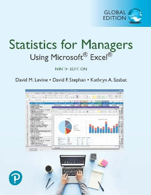 Book cover for Statistics for Managers Using Microsoft Excel, Global Edition