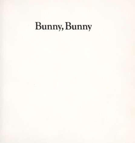 Cover of Bunny, Bunny