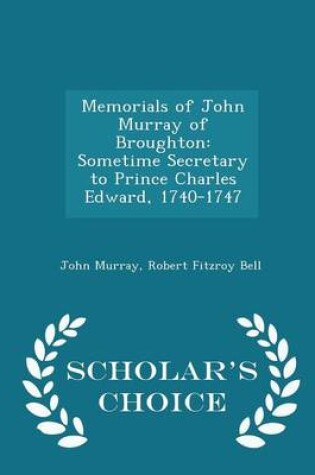 Cover of Memorials of John Murray of Broughton