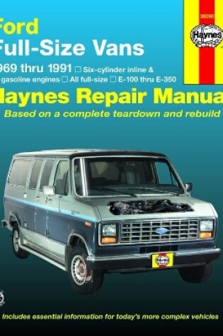 Cover of Ford full-size Econoline E-100-E-350 petrol vans (1969-1991) Haynes Repair Manual (USA)