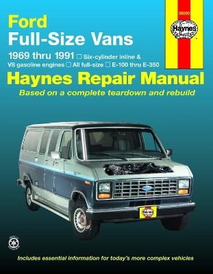 Book cover for Ford full-size Econoline E-100-E-350 petrol vans (1969-1991) Haynes Repair Manual (USA)