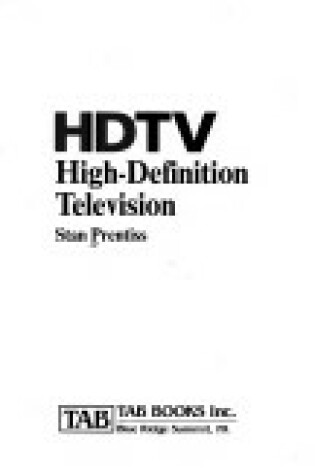 Cover of Prentiss: HDTV: High-Definition Television (PR Only)