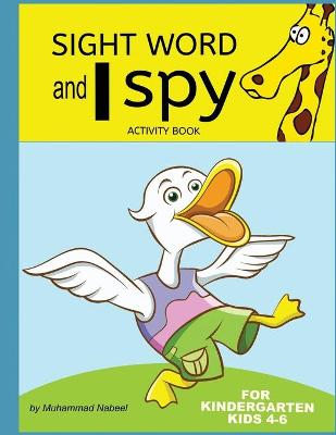 Book cover for Sight word and I spy Activity book for kids 4-6