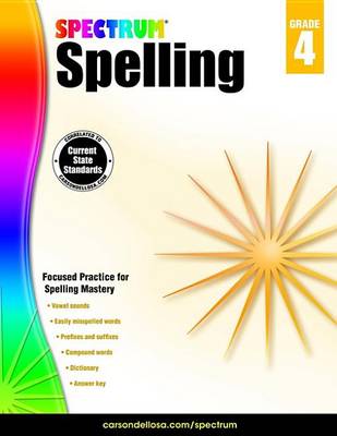 Cover of Spectrum Spelling, Grade 4