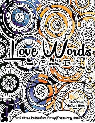 Book cover for Love Words Doodle Colouring Book