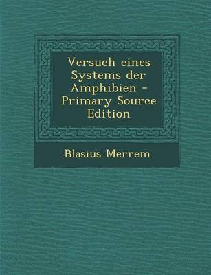 Book cover for Versuch Eines Systems Der Amphibien