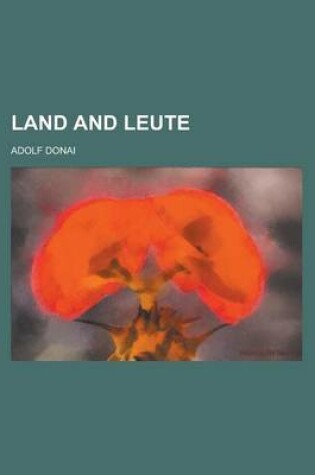 Cover of Land and Leute