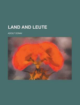 Book cover for Land and Leute