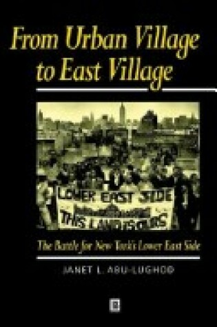 Cover of From Urban Village to East Village