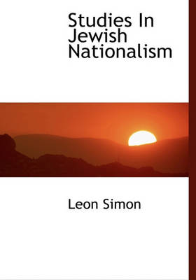 Book cover for Studies in Jewish Nationalism